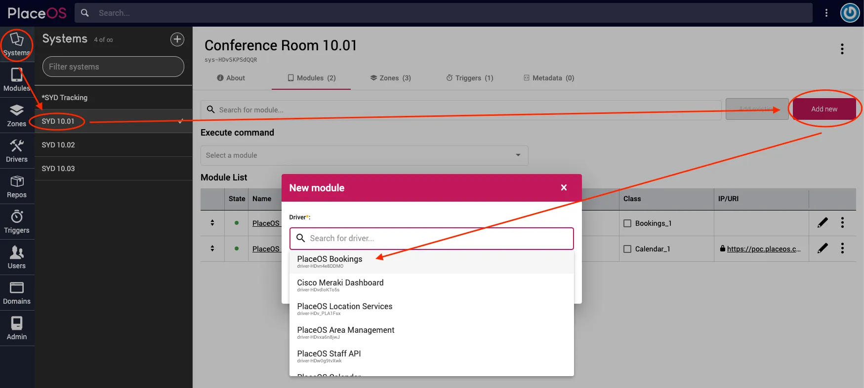 Add Bookings Driver to System